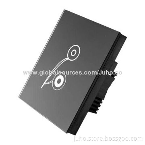 Crystal glass panel, wall touch switches